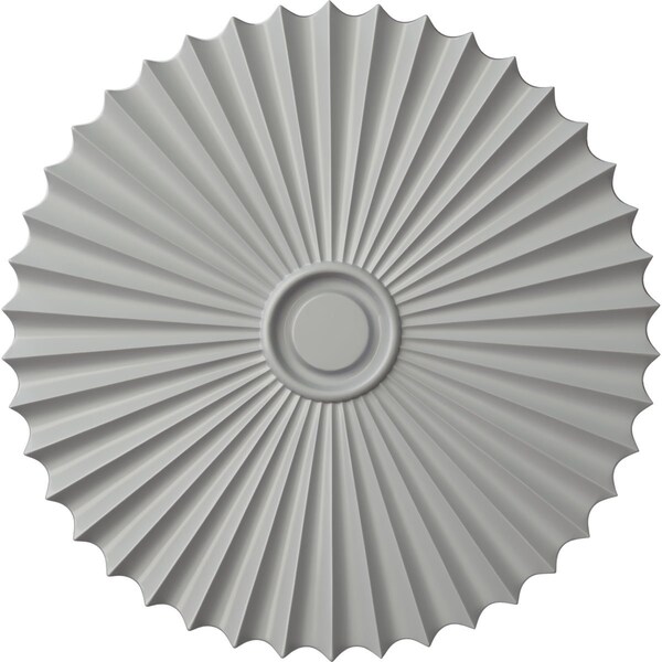 Ekena Millwork Shakuras Ceiling Medallion (For Canopies up to 5 3/4"), Hand-Painted Frost, 33 7/8"OD x 2"P CM34SHFRF - main